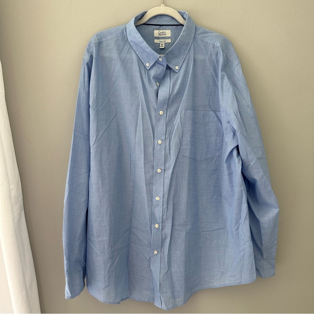 Croft and Barrow (XXL) Light Blue Button Up Shirt